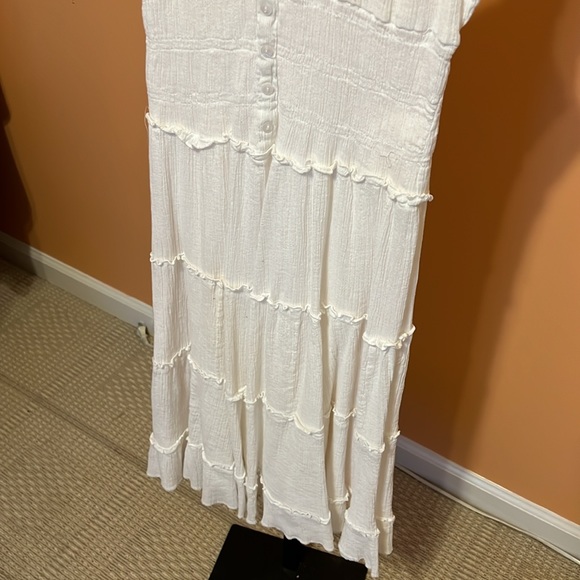 2 100% cotton sleeveless ruffle stretch dress size small - Picture 5 of 12